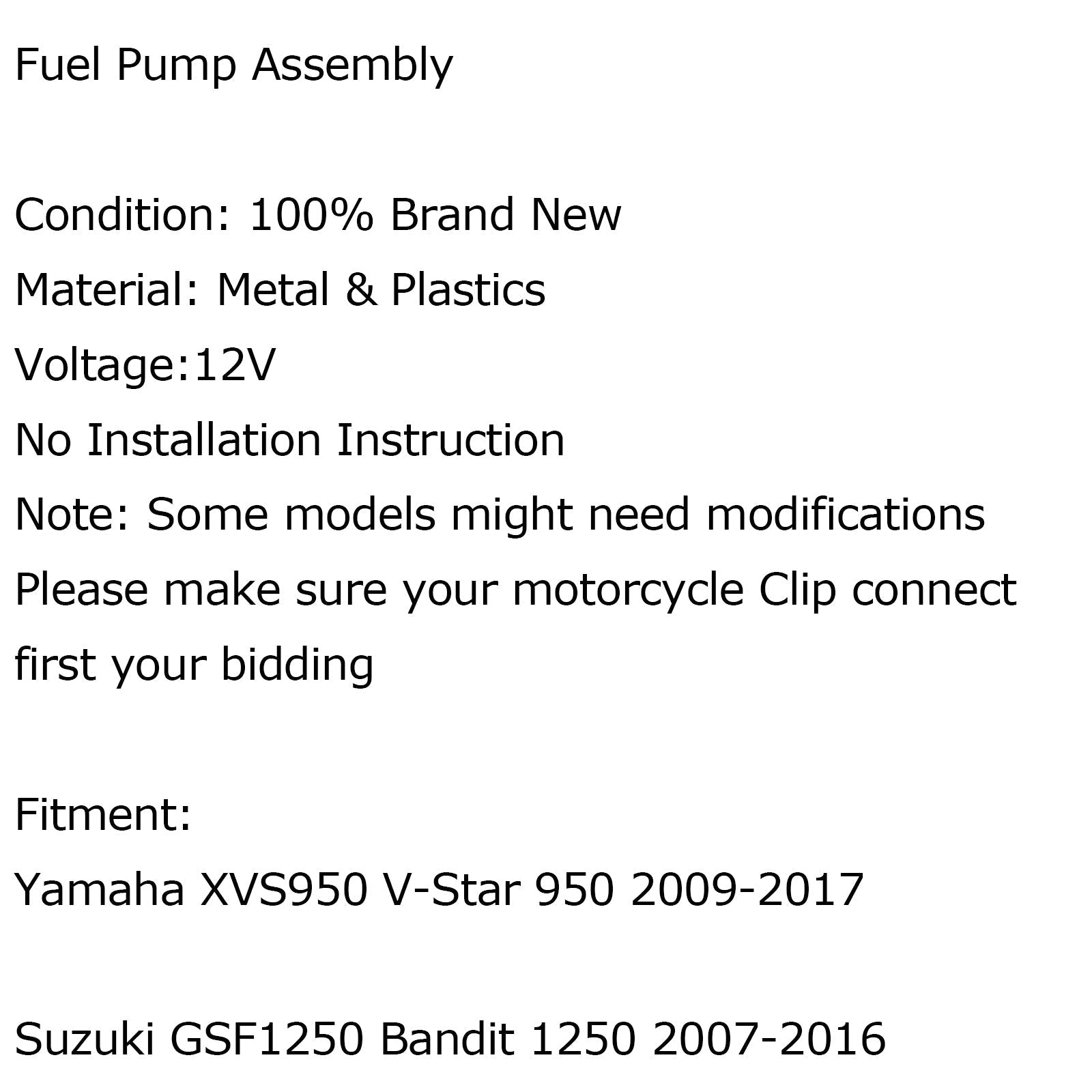 Pompe à carburant 35mm, compatible avec Suzuki KATANA 650 GSX650F GSX-650F 2008 GSXS1000 2006 générique