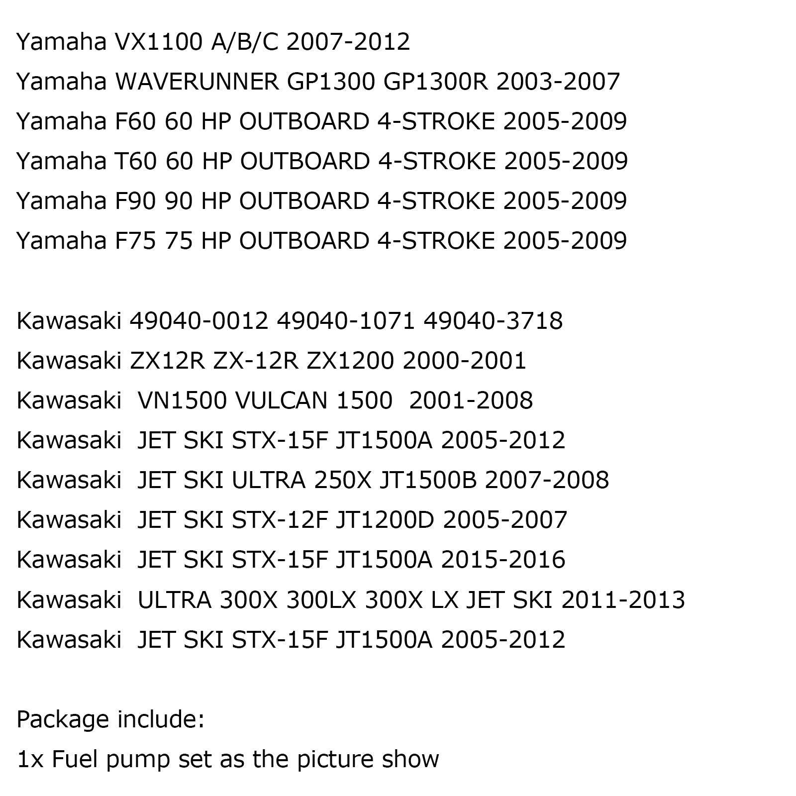 Pompe à carburant pour Honda CBR929RR CBR954RR RVT1000R 02-06 ZX-12R ST1300 03-13 GÉNÉRIC