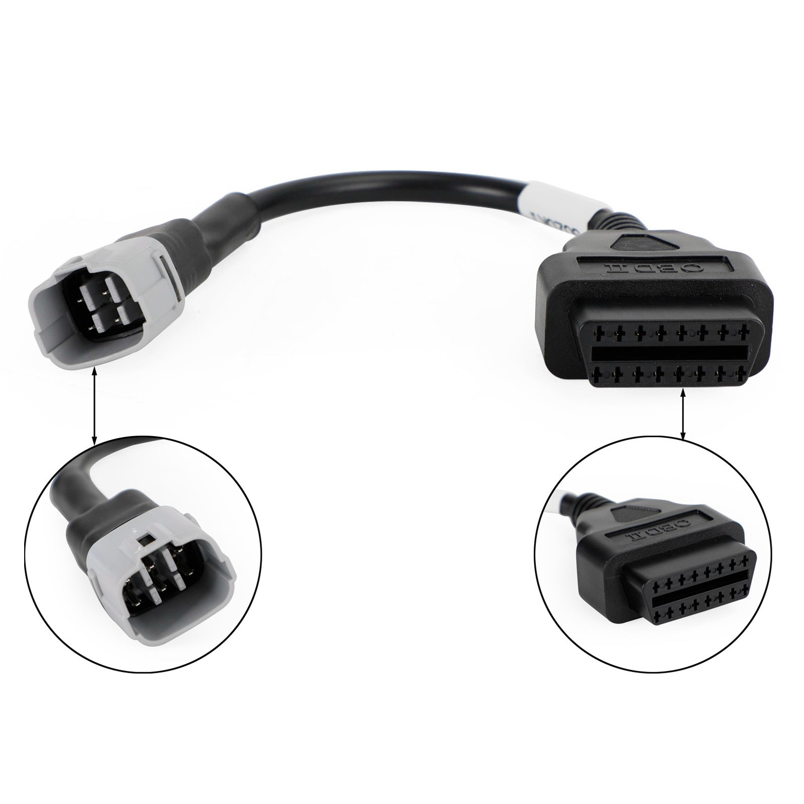 OBD2 6 -pinners diagnostisk pluggadapter for Suzuki motorsykkel -scooter ATV -kabel