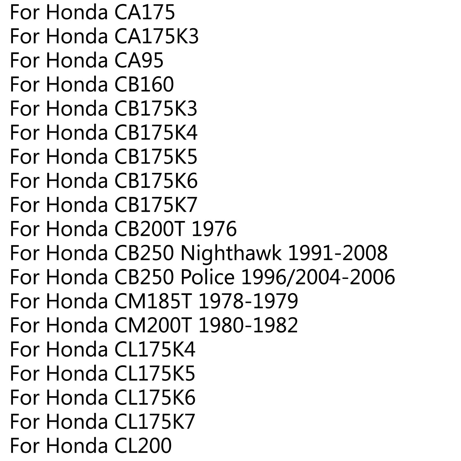 Embrayage de démarreur à roulement unidirectionnel à roue libre, pour Honda CA 125/175/ CB/CMX 250 CM185T générique