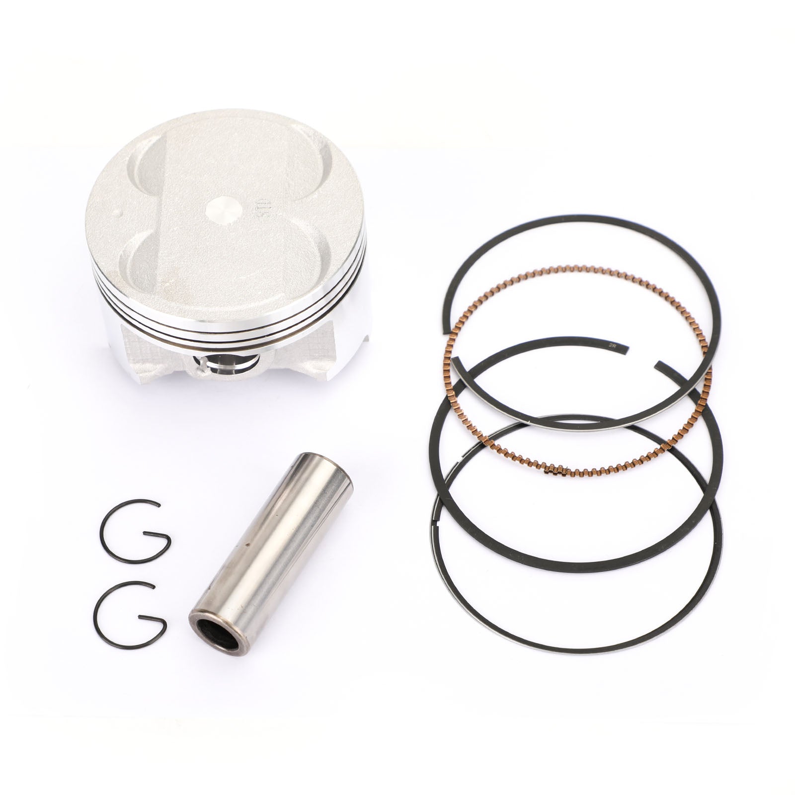 Conjunto de anel de pistão STD/+0.25/+0.50/+0.75 Tamanho do furo Faixa para Suzuki An 400 Burgman 400 S 1999-2006 genérico