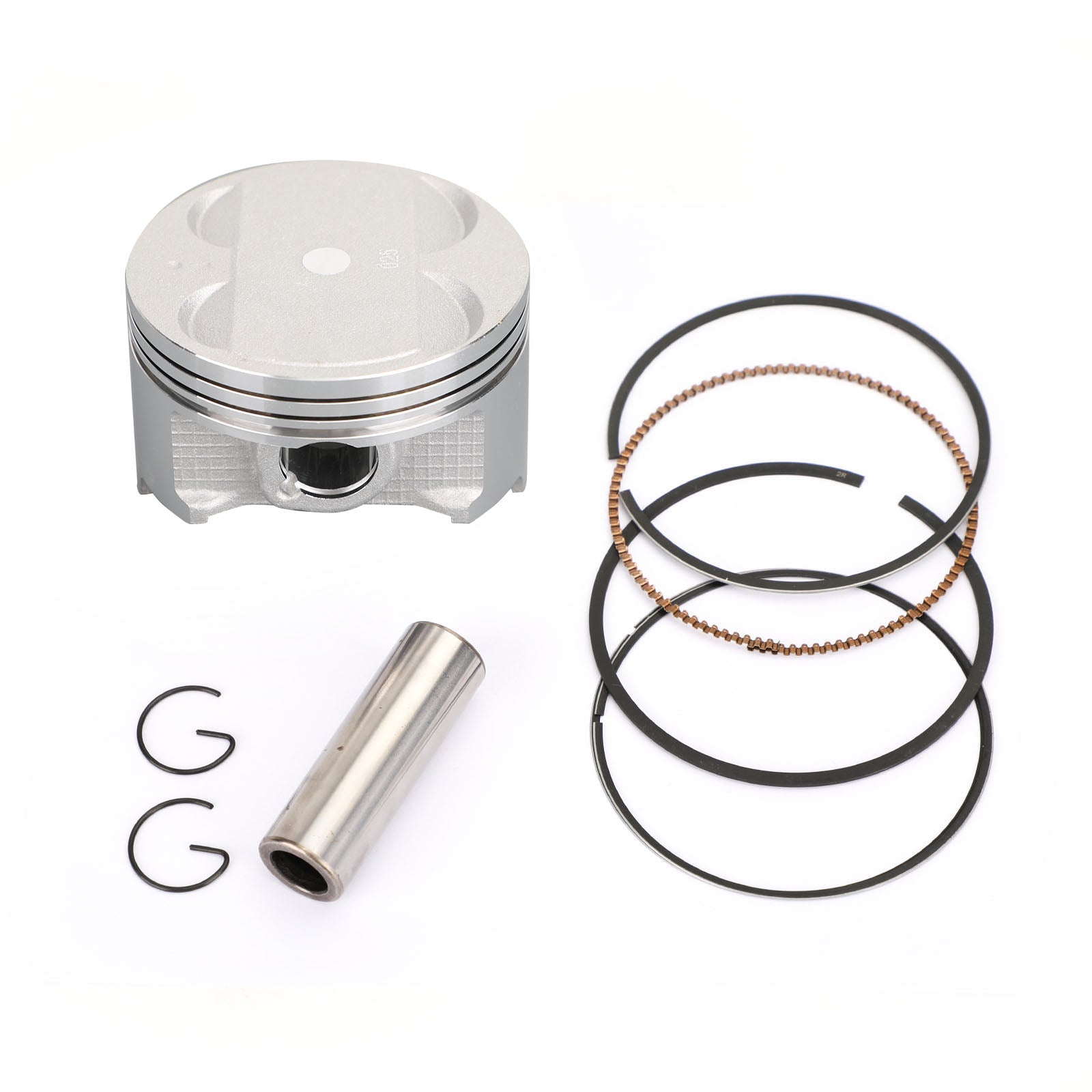 Conjunto de anel de pistão STD/+0.25/+0.50/+0.75 Tamanho do furo Faixa para Suzuki An 400 Burgman 400 S 1999-2006 genérico