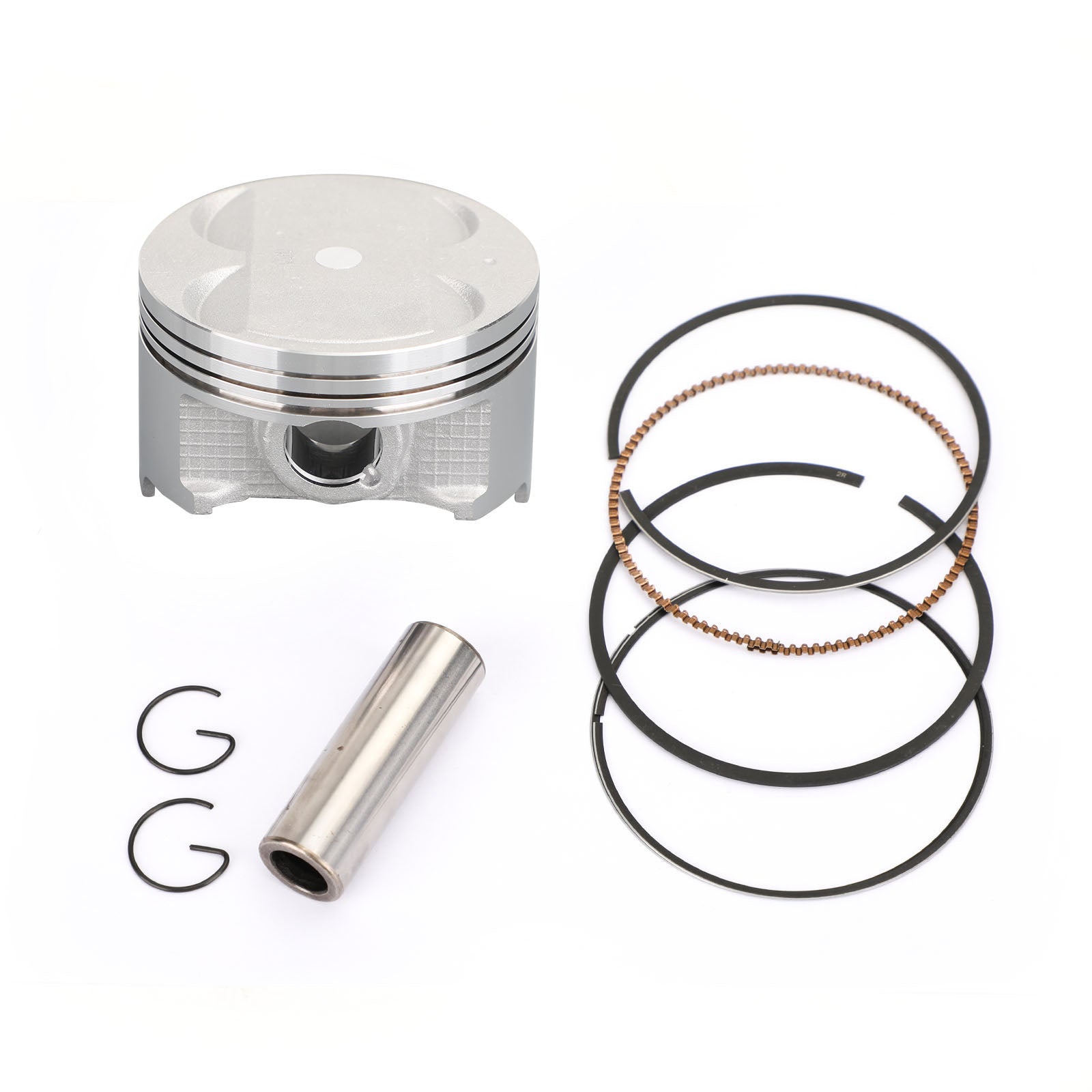 Conjunto de anel de pistão STD/+0.25/+0.50/+0.75 Tamanho do furo Faixa para Suzuki An 400 Burgman 400 S 1999-2006 genérico
