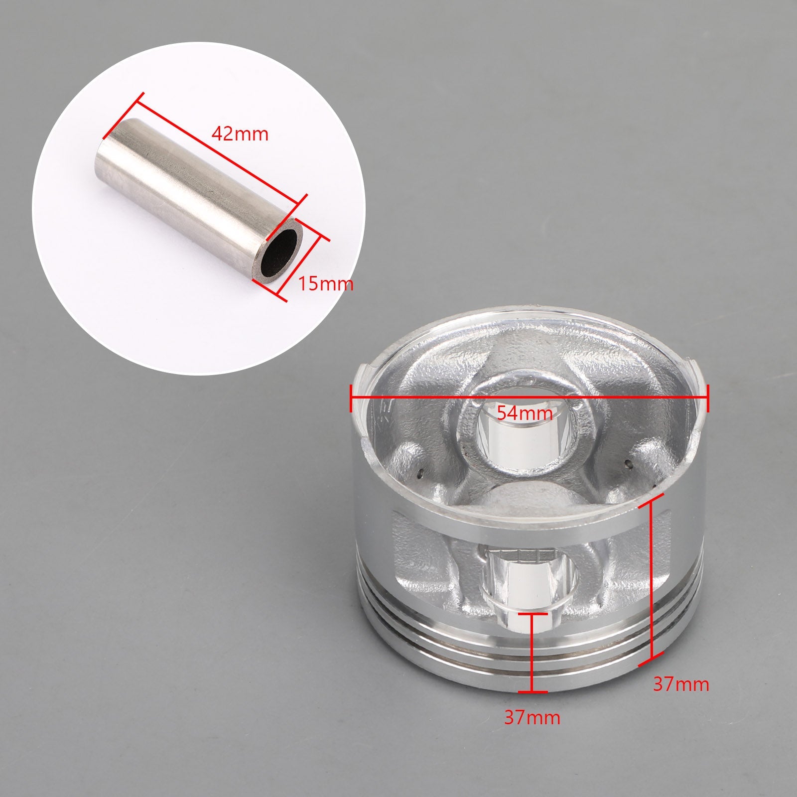 Sada piestu Yamaha TTR TT-R 125 LE LE ES 00-07 & Sada krúžkov STD (54 mm) 0,25 mm (54,25 mm) 0,50 mm (54,50 mm) Veľkosť otvoru Generická
