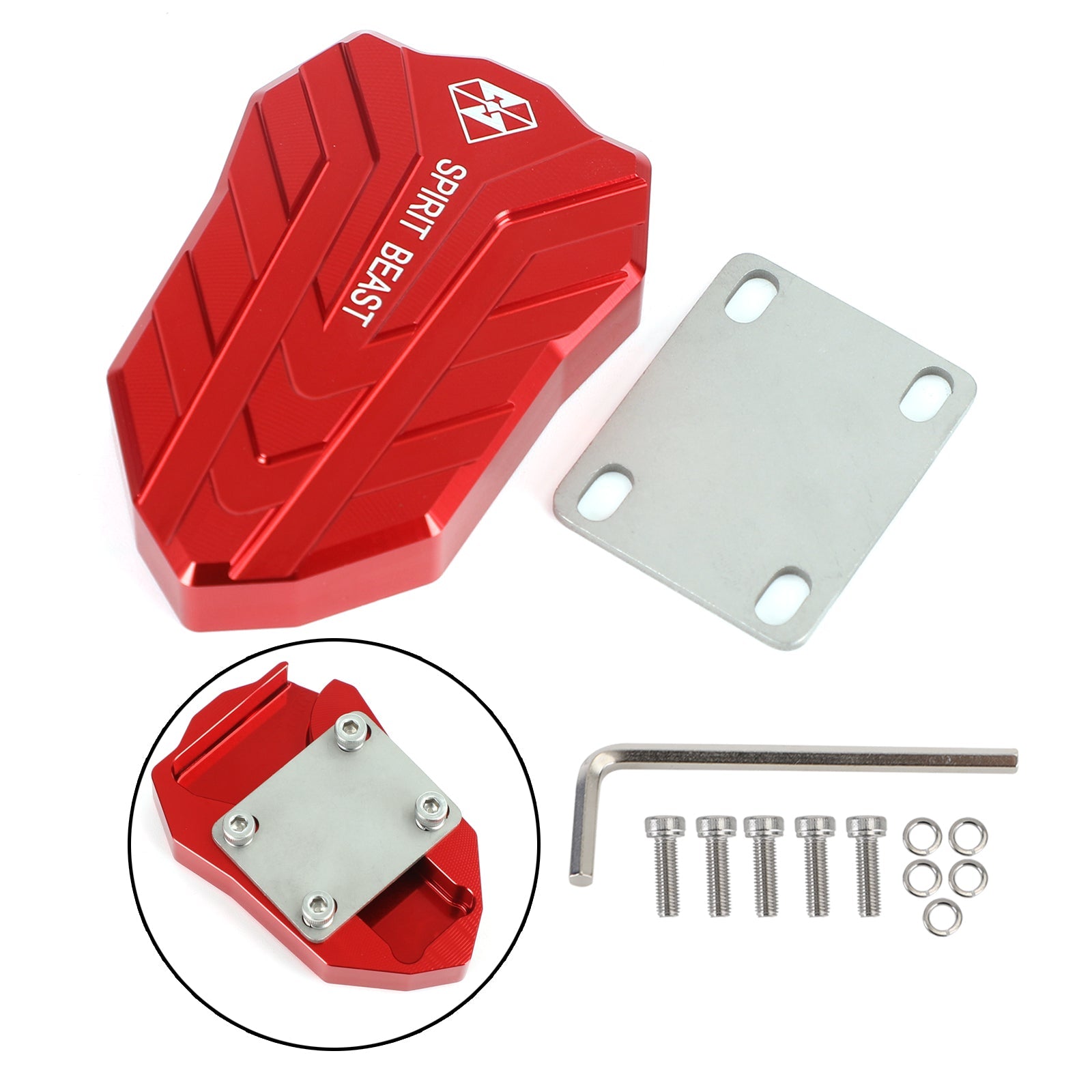 Extension de pédale de frein, coussinet d'agrandissement Cnc pour Honda Cb 650R Cbr 650R 21 Titanium générique