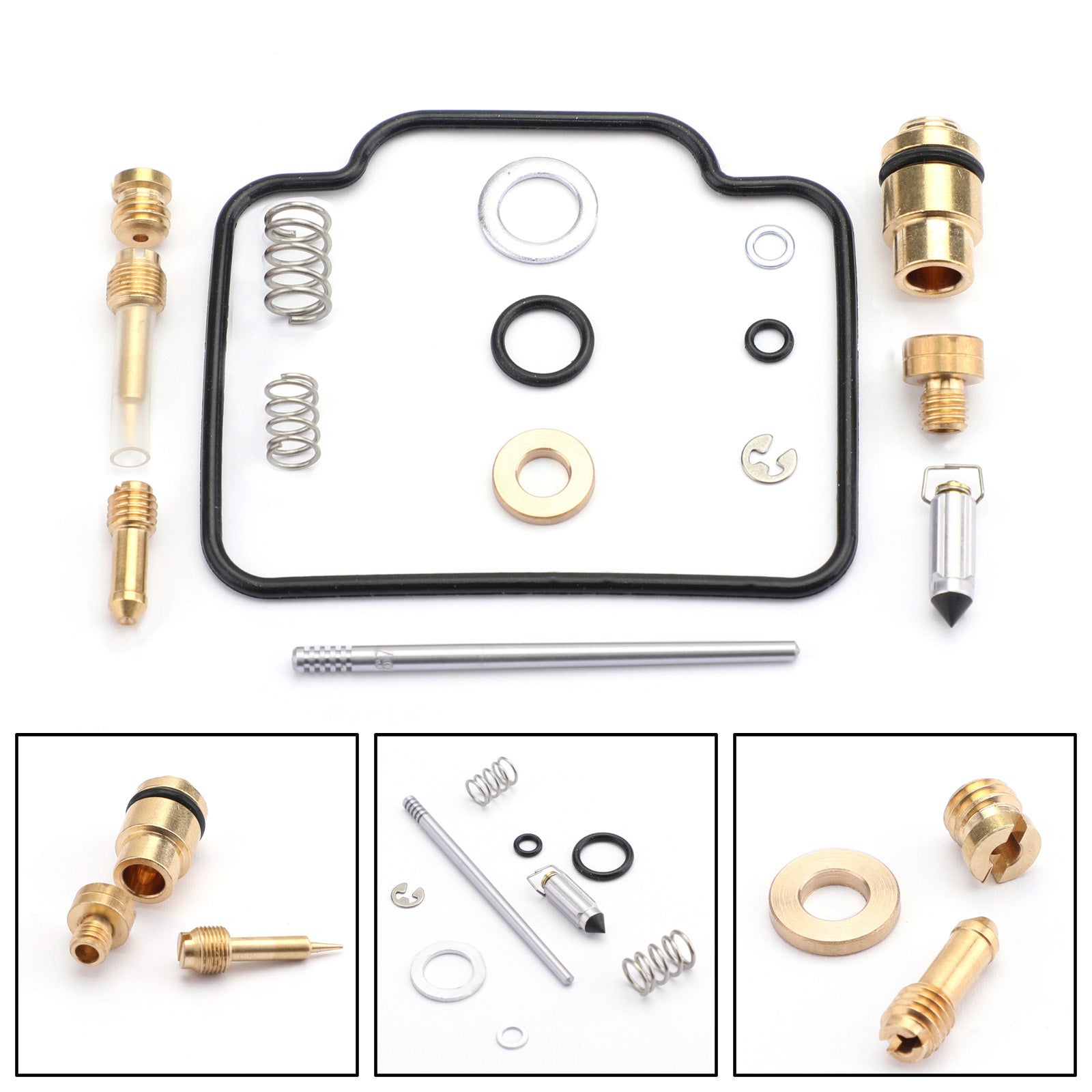 Förgasare Carb Rebuild Repair Kit för Suzuki LTF4WDX King Quad 300 1991-1998 Generisk