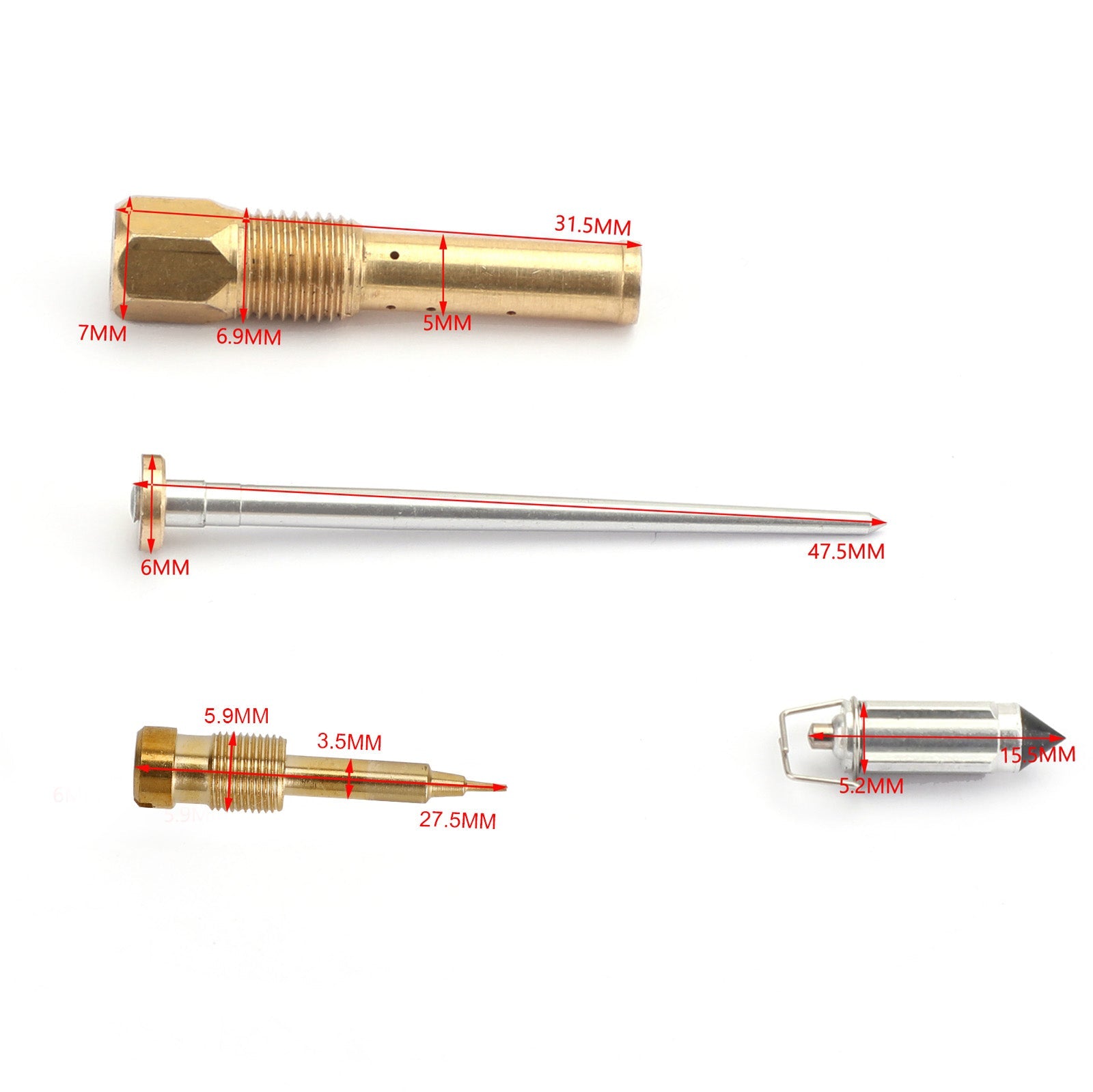 Karburátorový membráový piest piestka s súpravou na opravu ihiel pre honda steed vlx400 tieňový generic generic