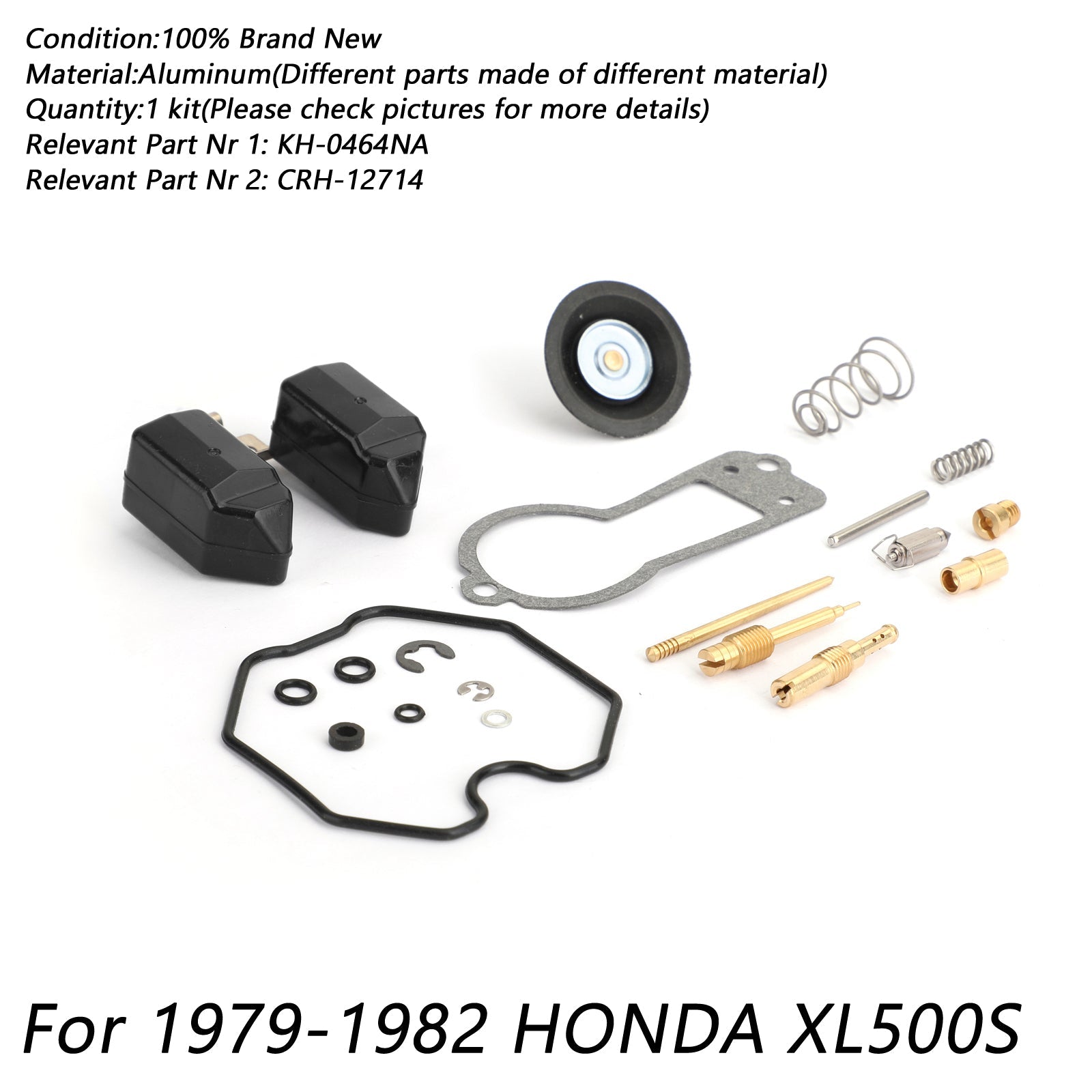 Kit de reconstruction de réparation du carburateur pour 1979-1982 1980 81 Honda XL500 XL500S XL 500 S générique