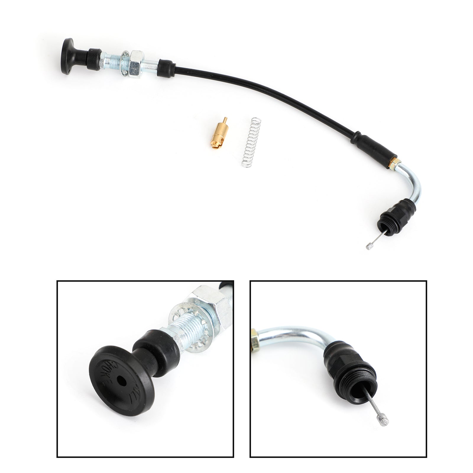 Förgasare Carb Choke Cable för Harley Mikuni Dyna Electra Glide HSR42 HSR45 48 Generisk