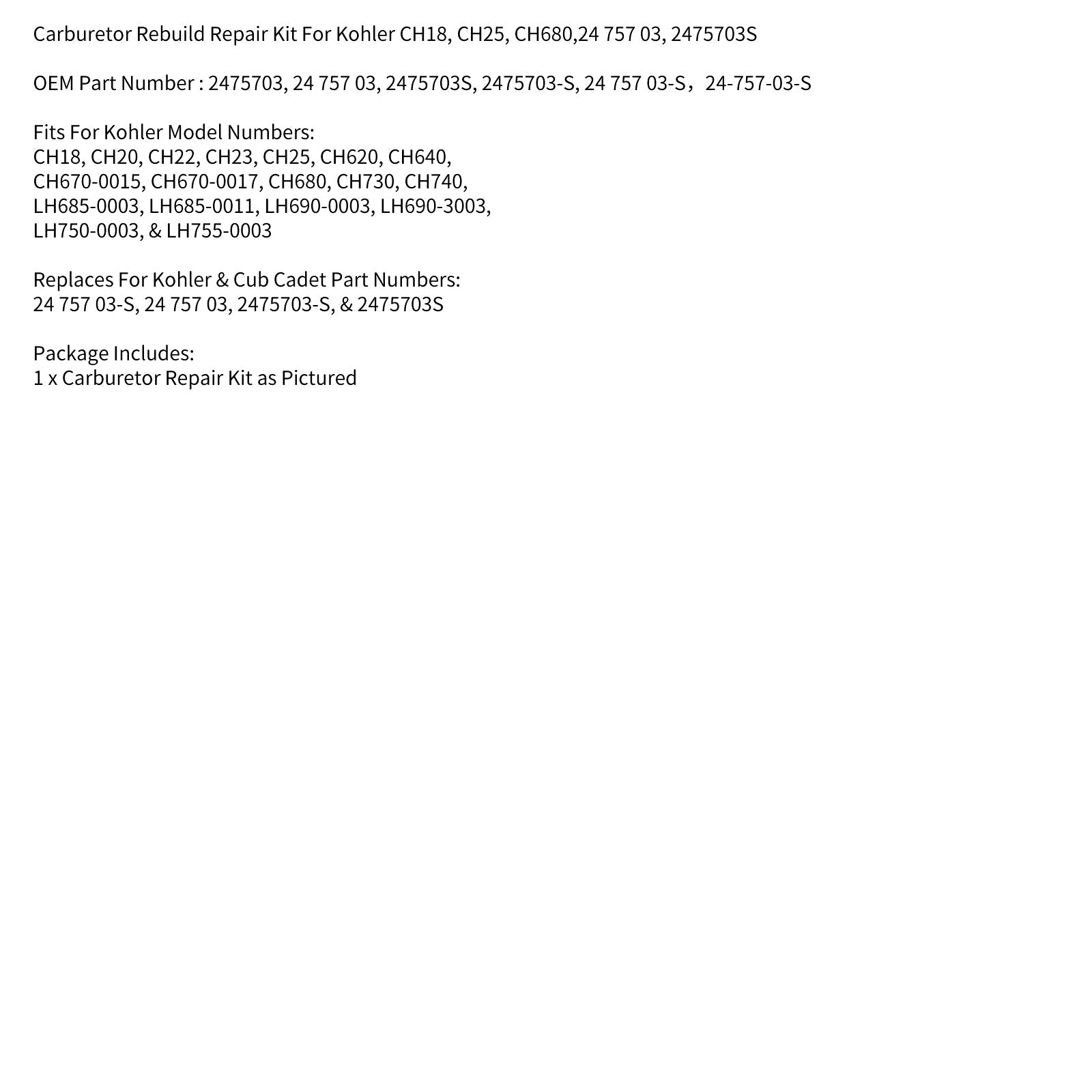 Carburateur reparatiesets Voor Honda CBR600F2 94-03 VF750C Magna 94-95 CB1000 18-5394 Generiek