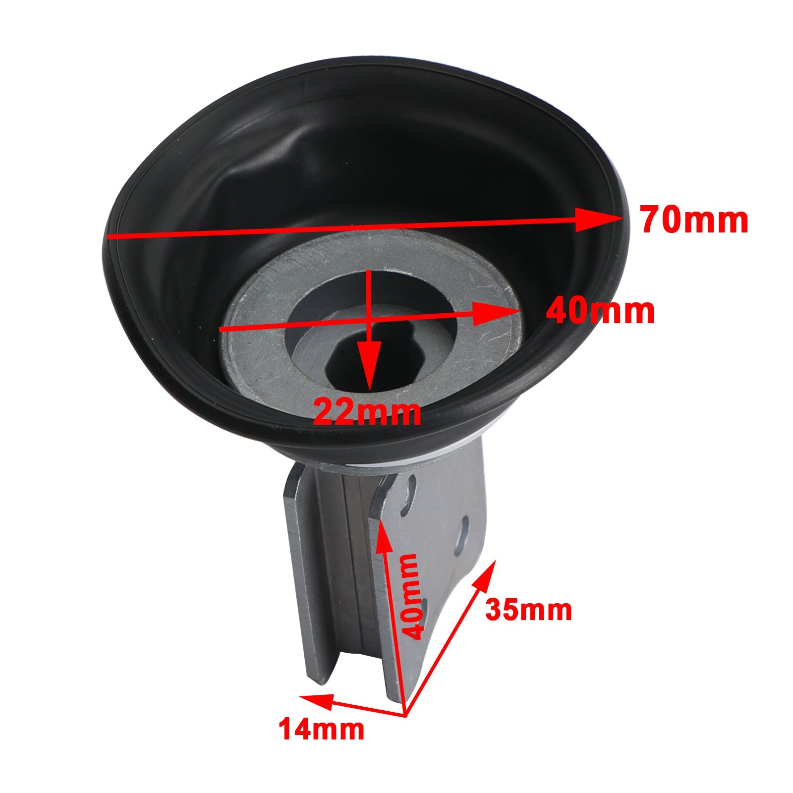 1x membrane de carburateur à membrane pour Yamaha XV 750 XV 1100 Virago Gussrad générique