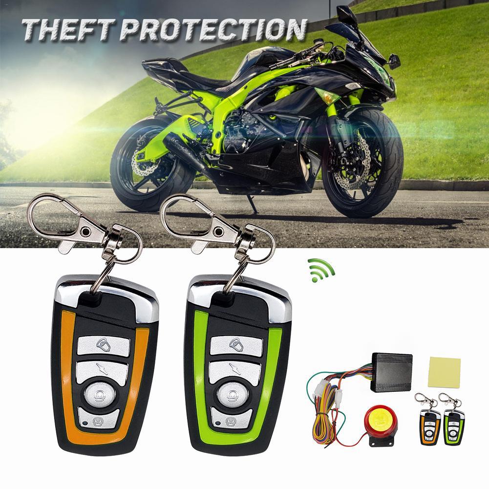 Motorsykkel Scooter Security Alarm System Anti-tyveri Fjernkontrollmotor Start generisk