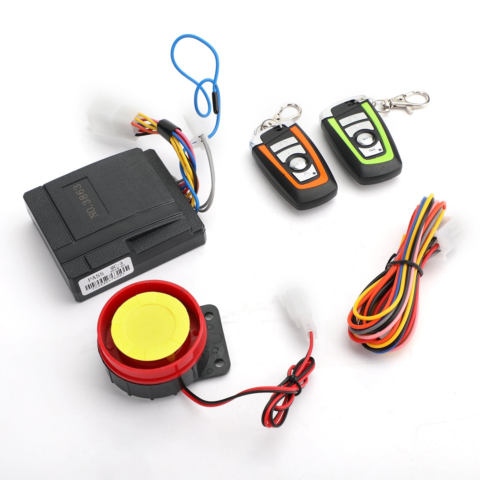 Motorsykkel Scooter Security Alarm System Anti-tyveri Fjernkontrollmotor Start generisk