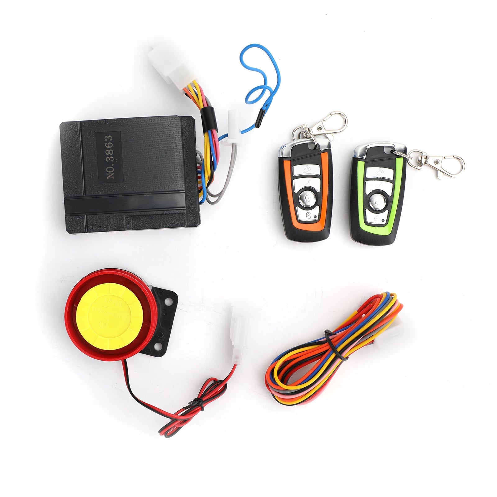 Motorsykkel Scooter Security Alarm System Anti-tyveri Fjernkontrollmotor Start generisk