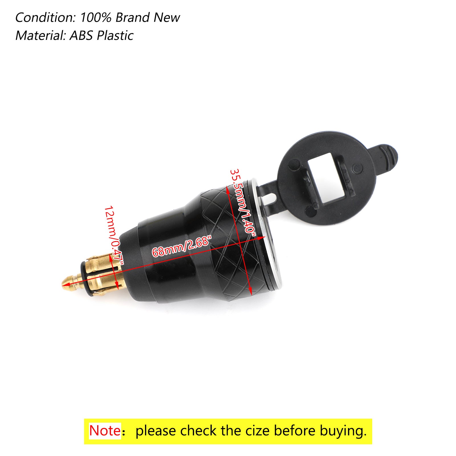 Chargeur double USB pour moto, prise DIN, voltmètre pour moto BMW, prise ue générique