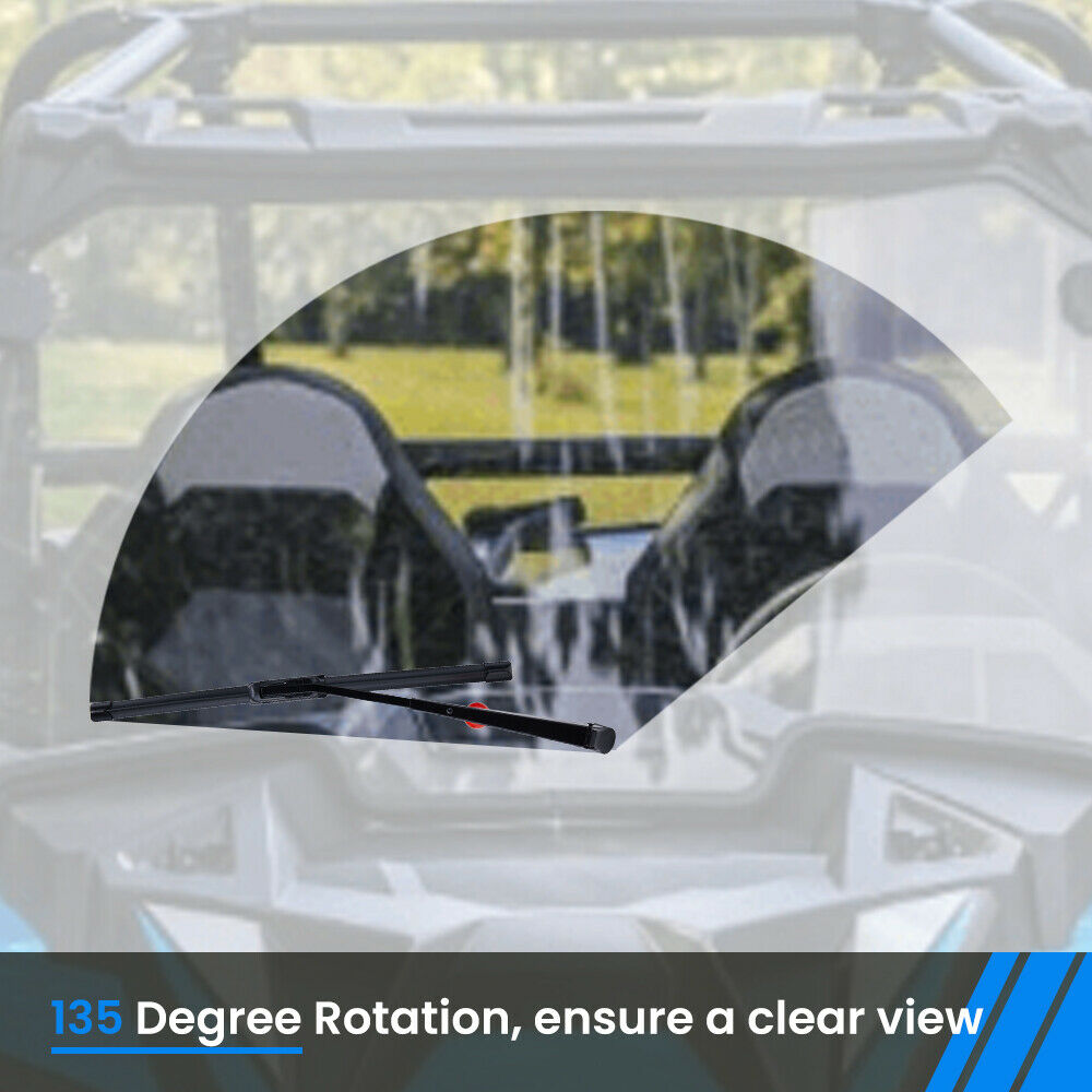 UTV Manual Hand Operated Windshield Wiper Rubber Blade för Can Am Polaris Ranger Generic