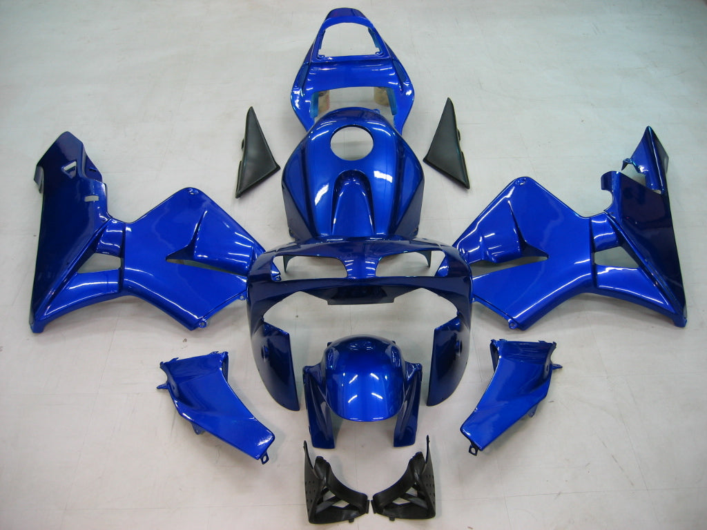 2003-2004 CBR600RR BODYWORK FAIRING BLÅ ABS-injektion Gjuten plastuppsättning generisk
