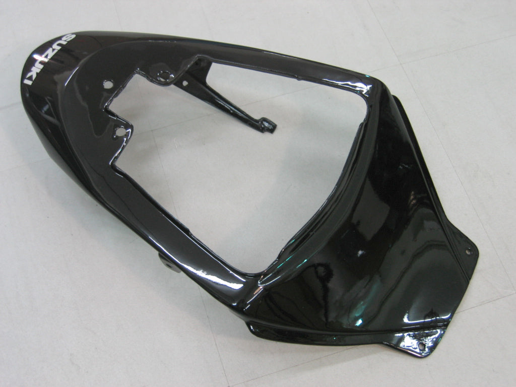 Suzuki GSXR 1000 Argent 2005-2006 & Carénages de course noirs GSXR génériques