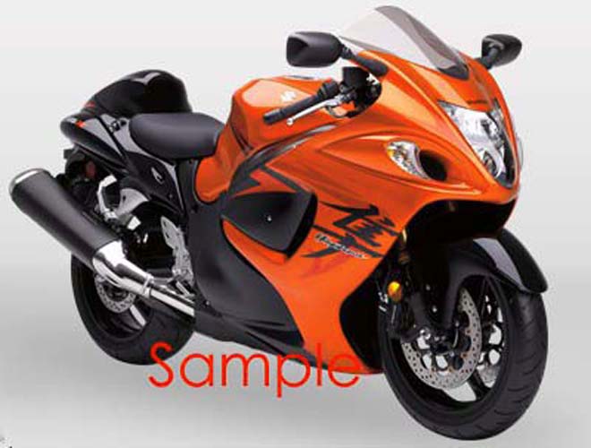 2008-2020 Suzuki GSX 1300 Hayabusa Oranje Metallic & Zwarte Hayabusa Racing Amotopart kuipen