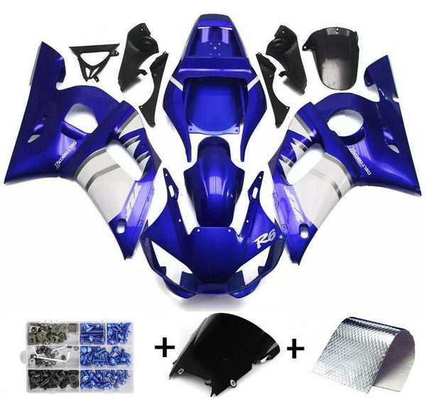 ABS Injection Plastic ABS Fairing Fit for Yamaha YZF R1 2012-2014 Blue White