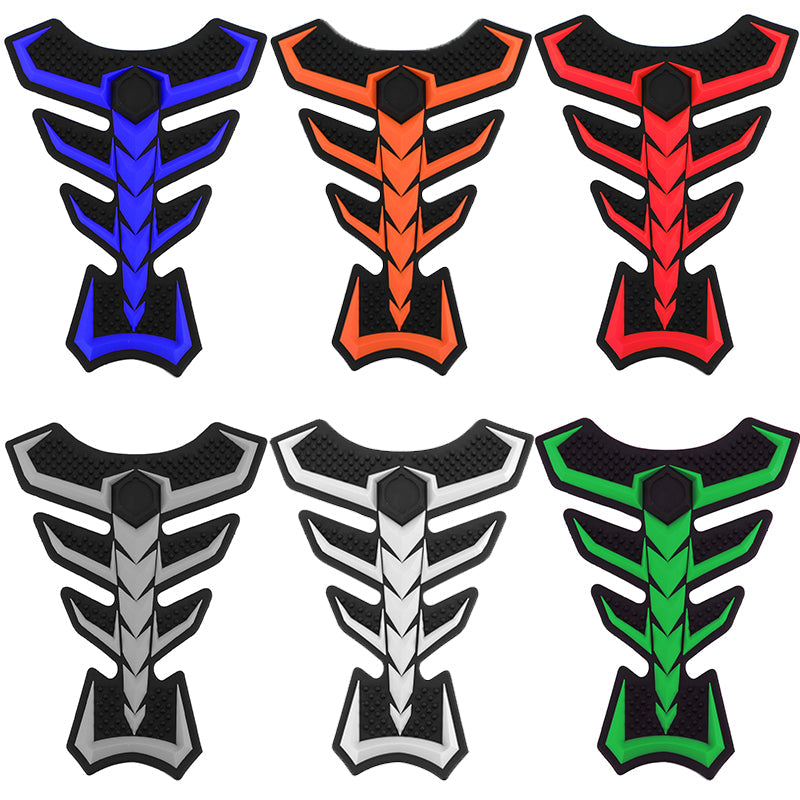 Motorcycle Bike Rubber Tank Pad Gas Protector Sticker Cover Visgraten Pad Generiek