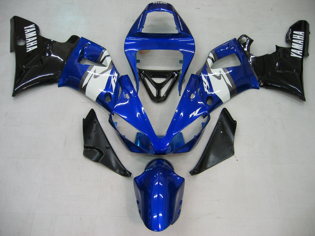 2000-2001 Yamaha YZF-R1 Blauw Zwart R1 Racing Amotopart Stroomlijnkappen Douane kuip