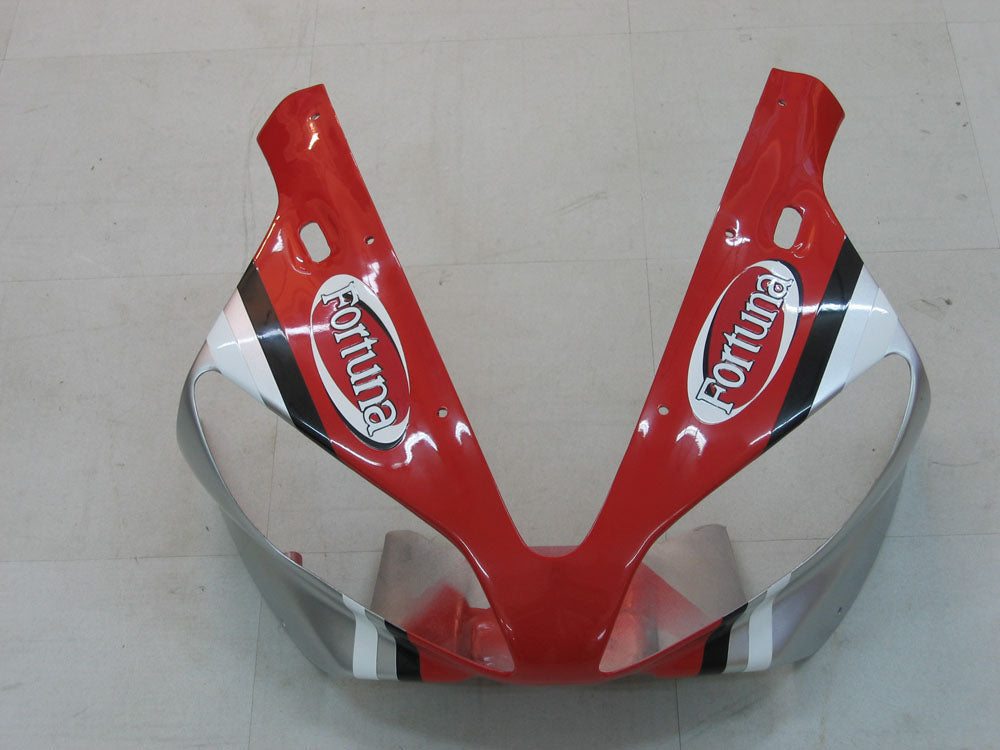 2000-2001 Yamaha YZF-R1 Silver Red Fortuna Racing Fairings Generic