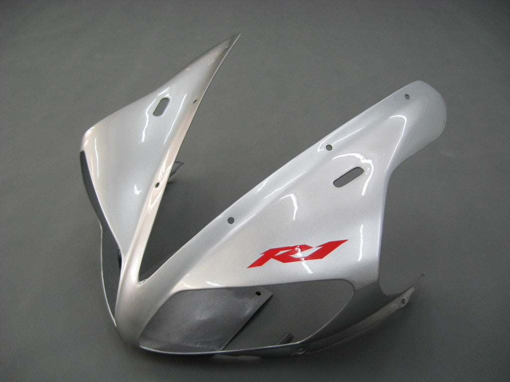 2002-2003 Yamaha YZF-R1 Silver Black Racing Fairings Generic