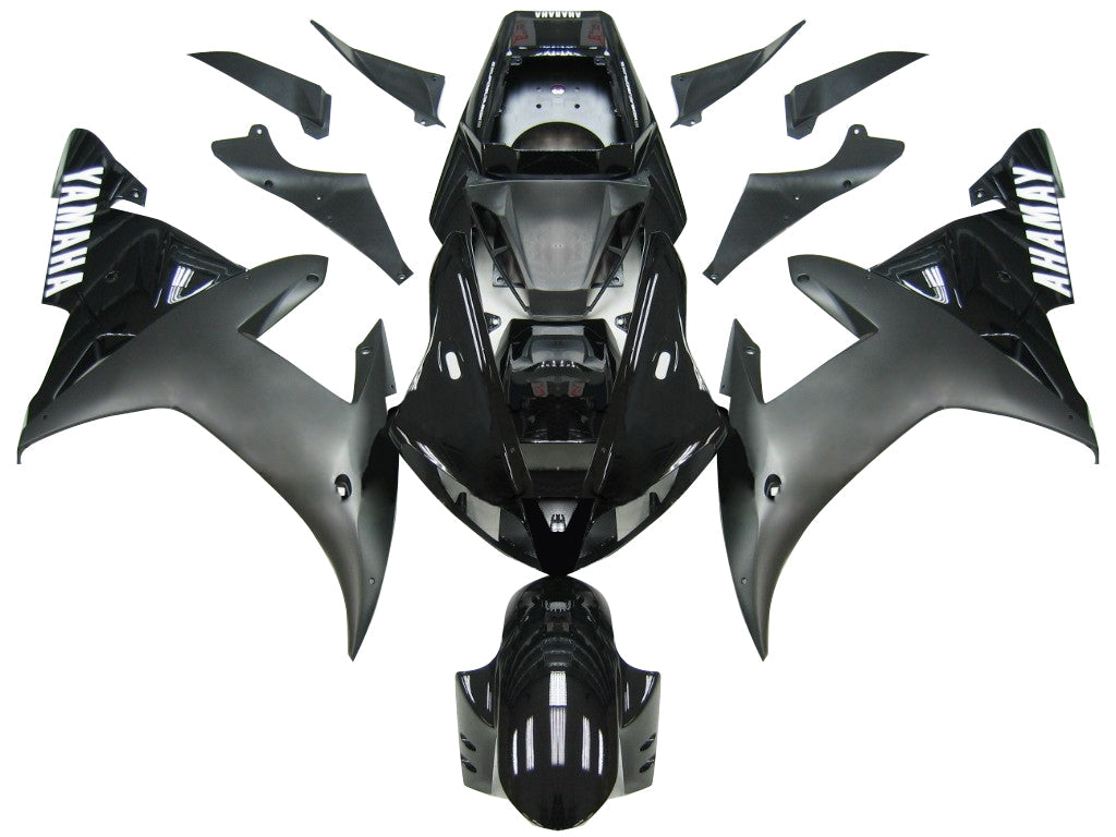 2002-2003 Yamaha YZF-R1 contrastzwarte racestroomlijnkappen algemeen