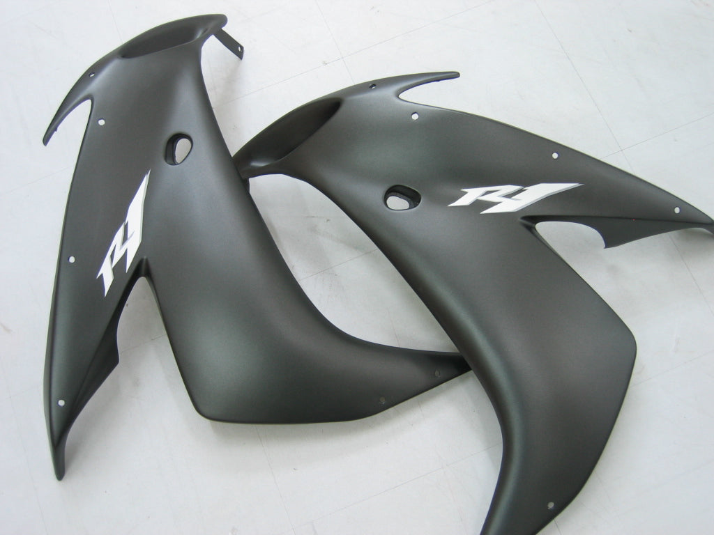 2004-2006 Yamaha YZF-R1 Contrast Black Racing Fairings Generic