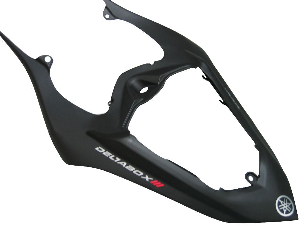 2007-2008 Yamaha YZF-R1 Svart Matt & Generiska kåpor för Red Flame Racing