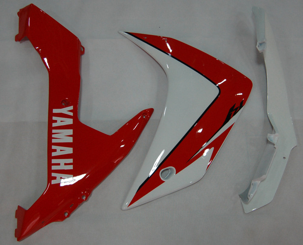 2007-2008 Yamaha YZF-R1 Vit & Generiska röda racingkåpor