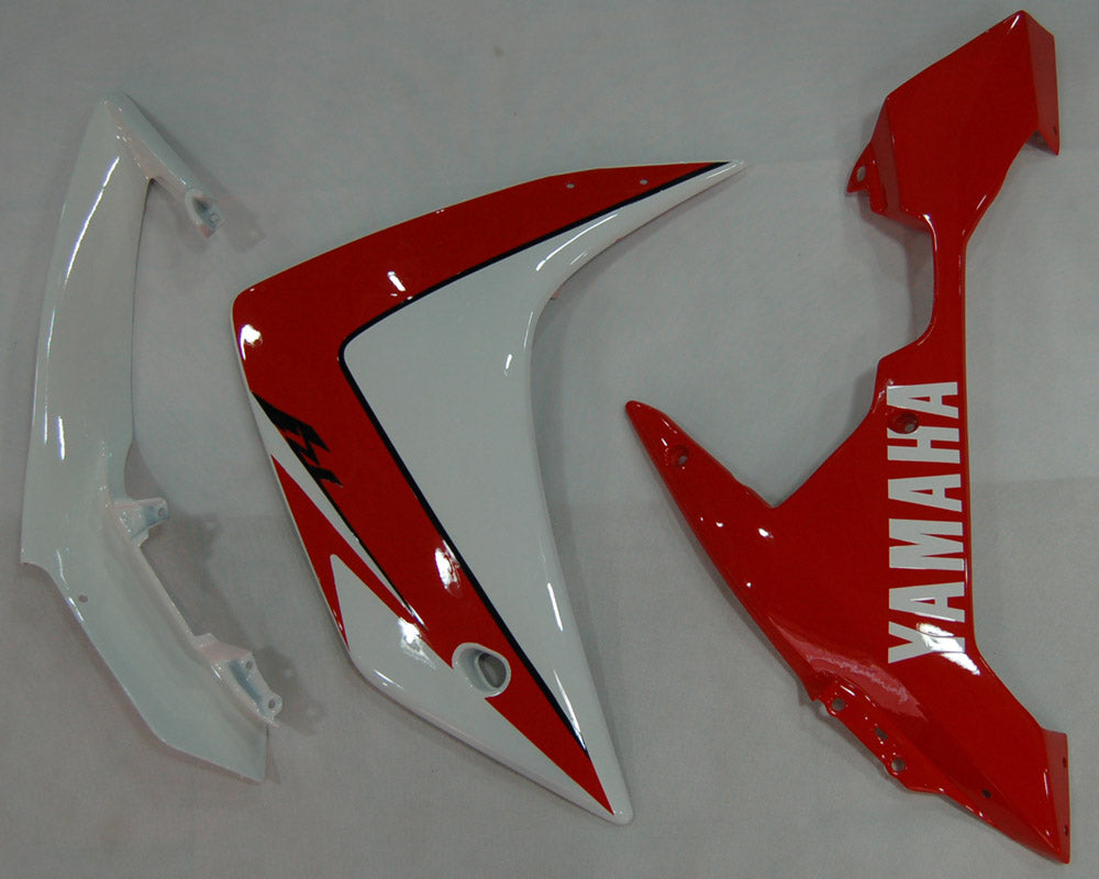 2007-2008 Yamaha YZF-R1 Vit & Generiska röda racingkåpor