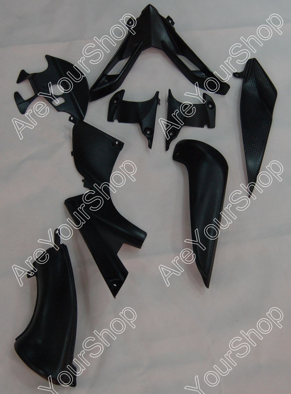 2007-2008 Yamaha YZF-R1 Black Matte & Gold Racing Fairings Generic