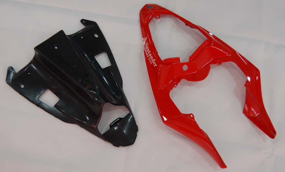 2009-2011 Yamaha yzf-r1 Red Black Santander Bank Racing Fairings générique