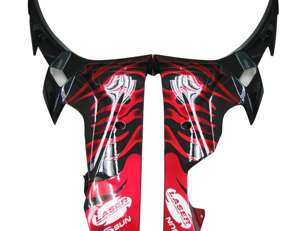 2006-2007 Yamaha YZF-R6 Kuipen Zwart & Red Flame R6 Racing Generiek