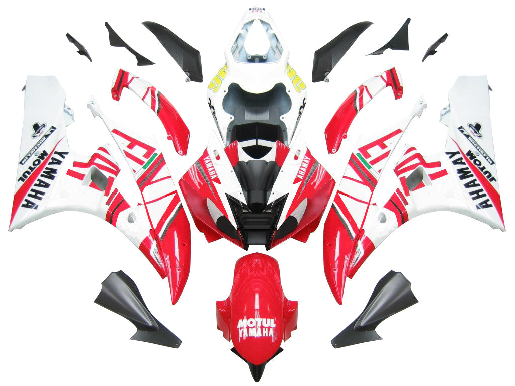 Carenados Yamaha YZF-R6 2006-2007 Blanco Rojo No.46 FIAT R6 Racing genérico