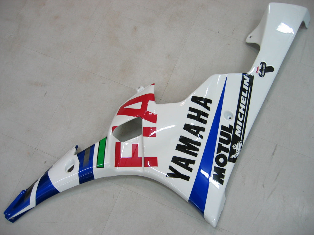 2006-2007 Yamaha YZF-R6 Fairings White Blue No.46 FIAT R6 Racing Generic