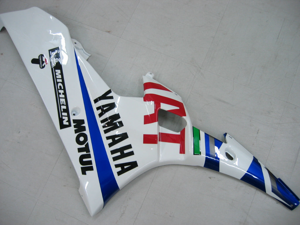 2006-2007 Yamaha YZF-R6 Fairings White Blue No.46 FIAT R6 Racing Generic