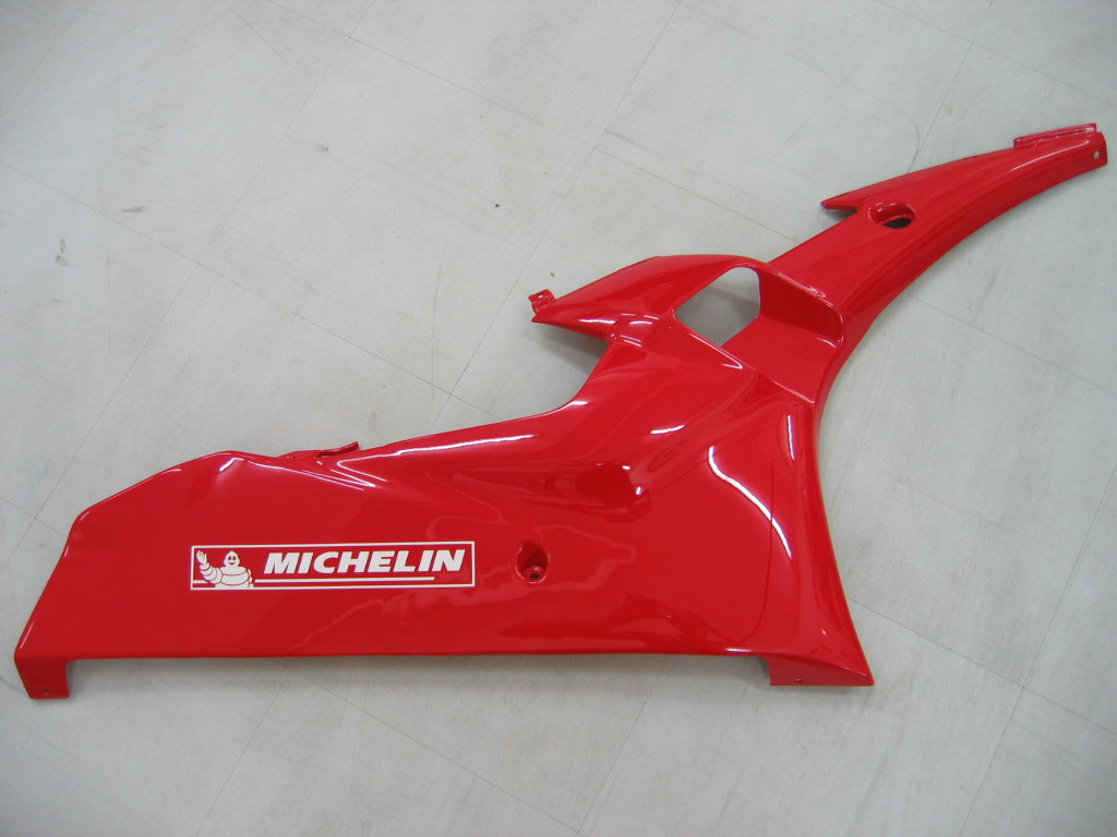 Carenados Yamaha YZF-R6 2006-2007, blanco, rojo, Michelin R6 Racing genérico