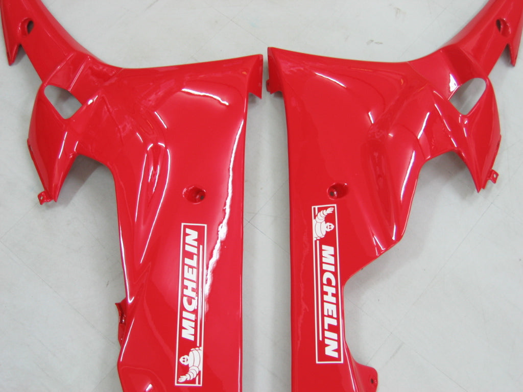 Carenados Yamaha YZF-R6 2006-2007, blanco, rojo, Michelin R6 Racing genérico