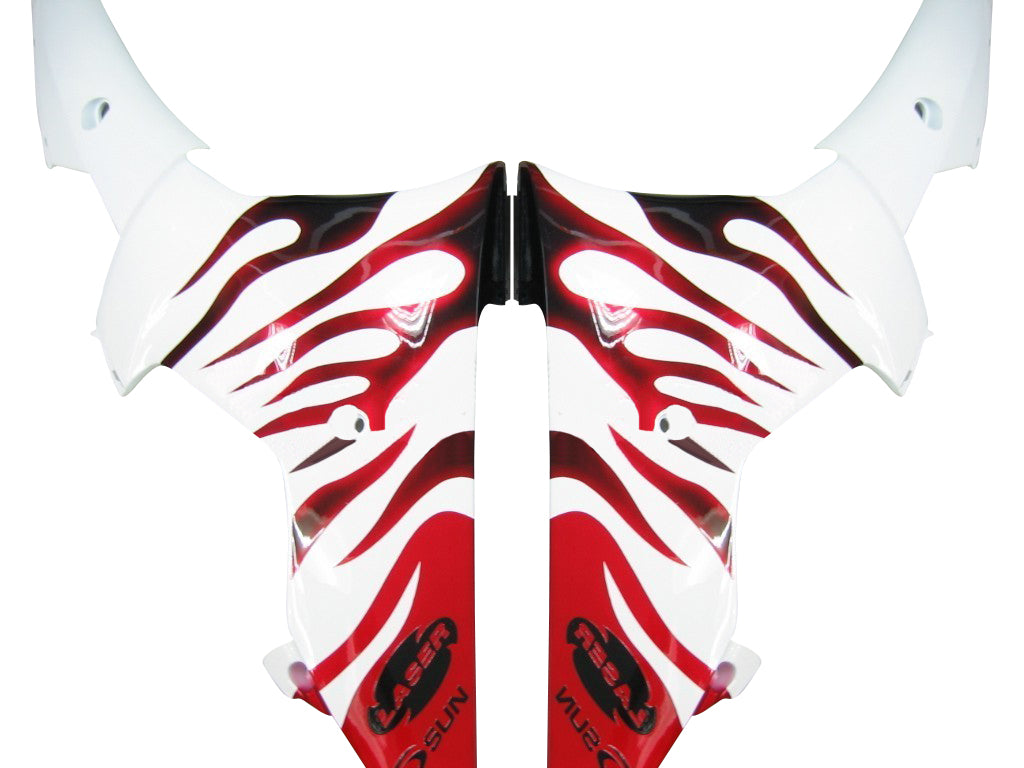 2008-2016 Yamaha YZF-R6 Kuipen Wit & Red Flame R6 Racing Generiek