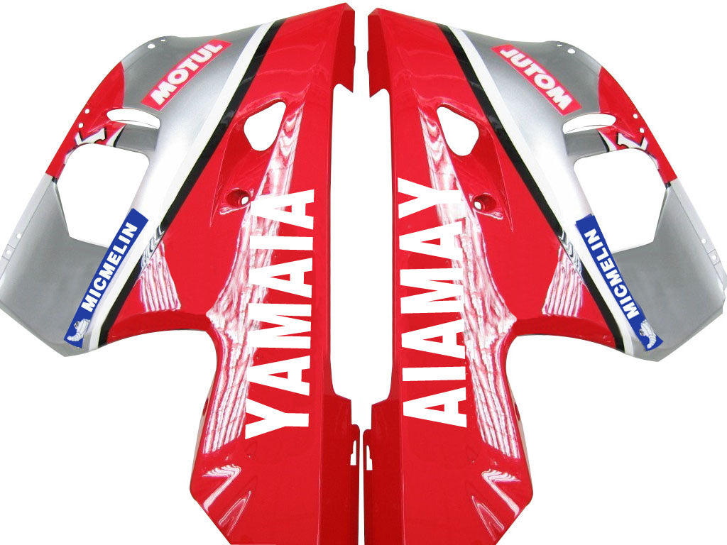 1998-2002 Yamaha YZF-R6 Plata Rojo Fortuna Racing Carenados Genérico