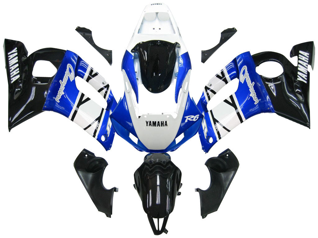 1998-2002 Yamaha YZF-R6 Azul Negro Champions Racing Carenados Genérico