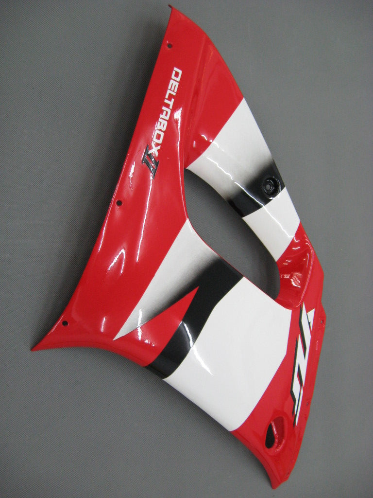 Carenados de carreras Yamaha YZF-R6, color rojo y negro, genéricos, 1998-2002