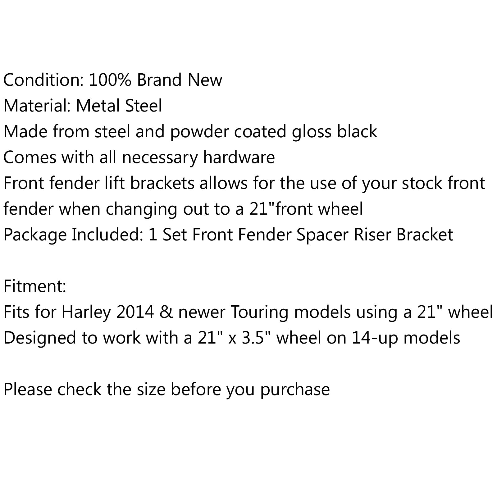 Adaptéry oceľových predných blatníkov adaptéry pre 21 kolesových prehliadok 2014-2017 generické