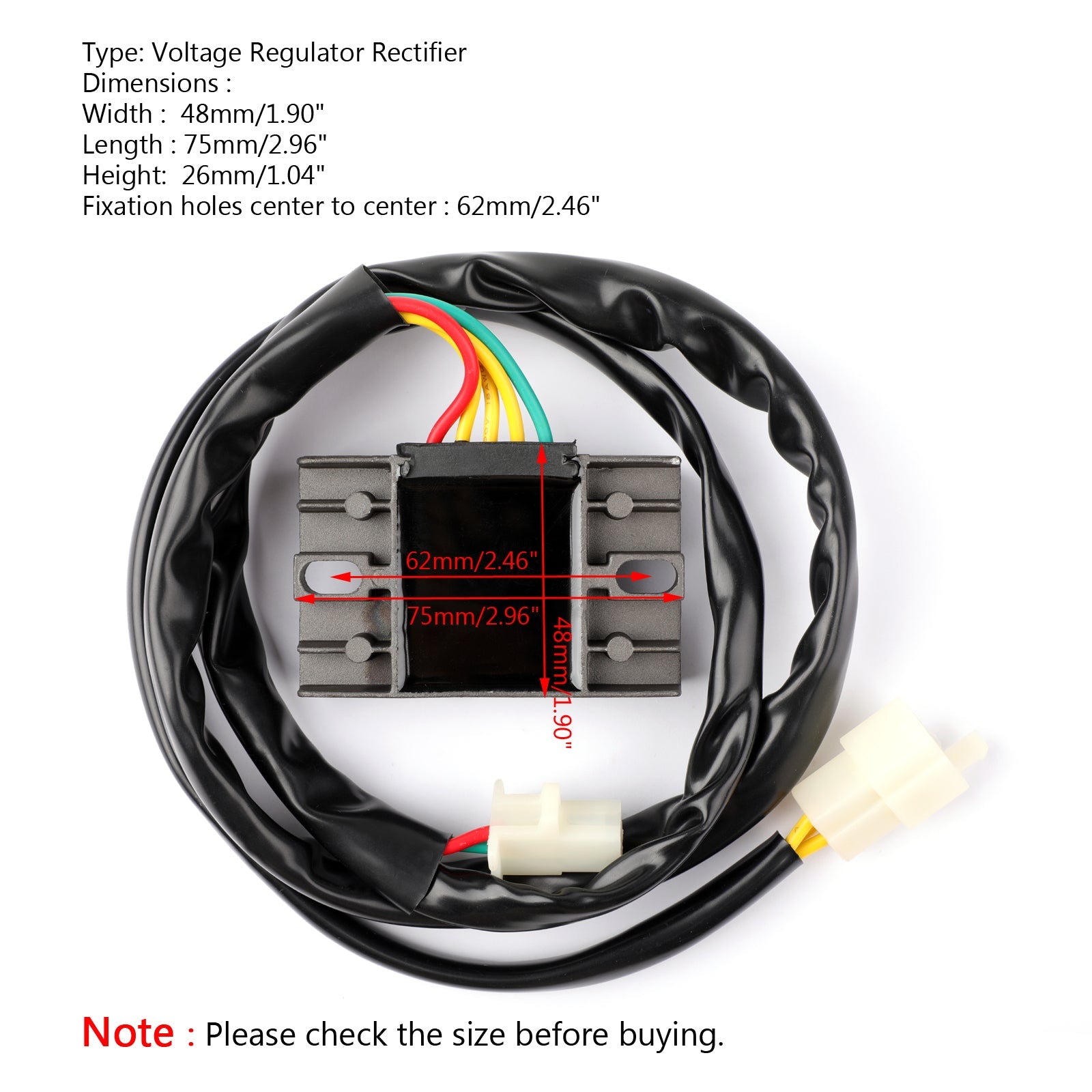 Regulator Rectifier 31600-KAE-871 för Honda CRM250 CRM250R CRM250RR 1989-1993