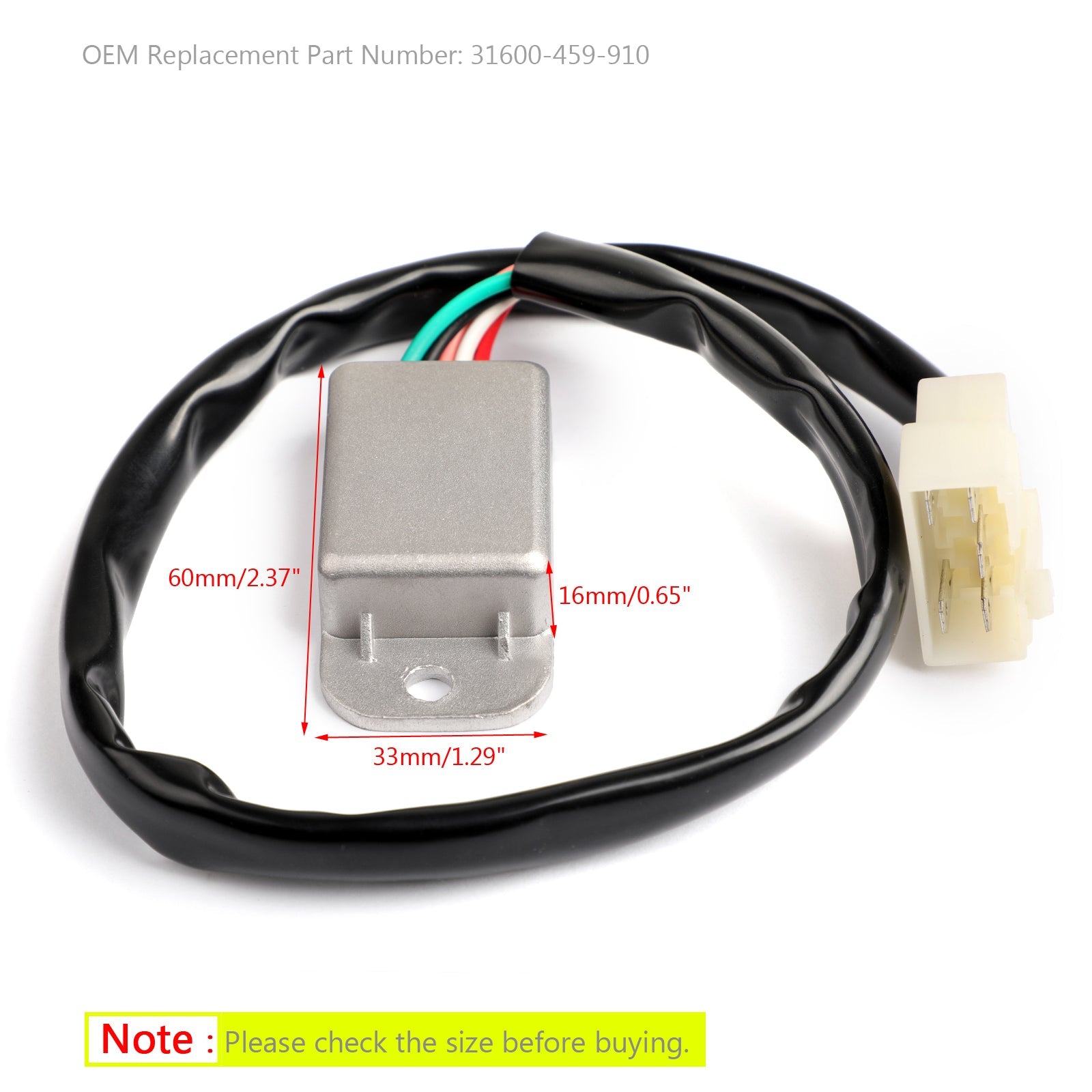 Ny regulator likriktare 6v för Honda CT110 Postie Bikesc 1986-03 31600-459-910 Generisk