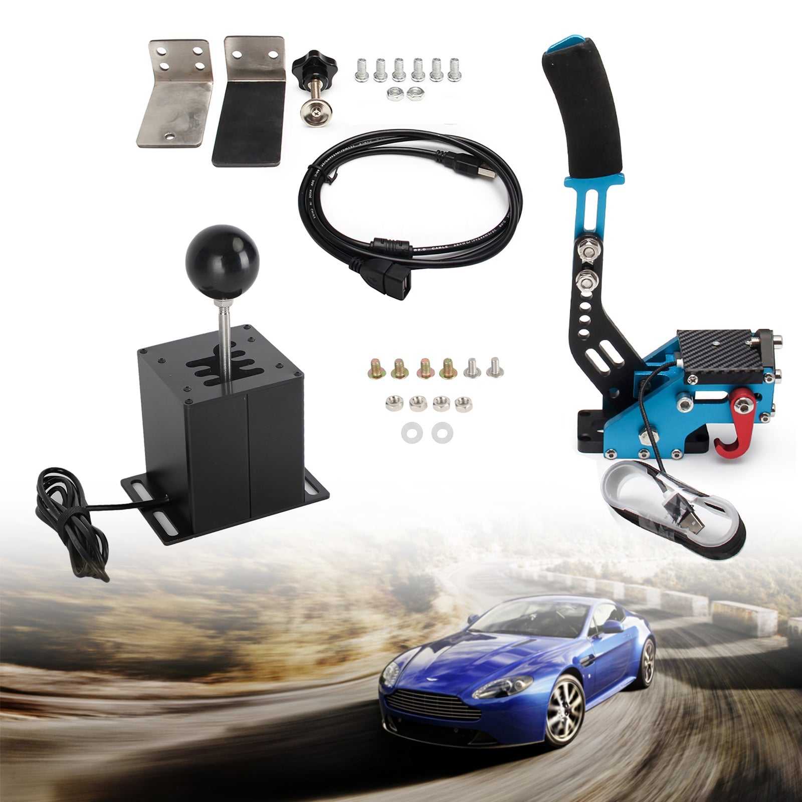 USB ručná brzda so svorkou a radom h pre Logitech G29 Racing