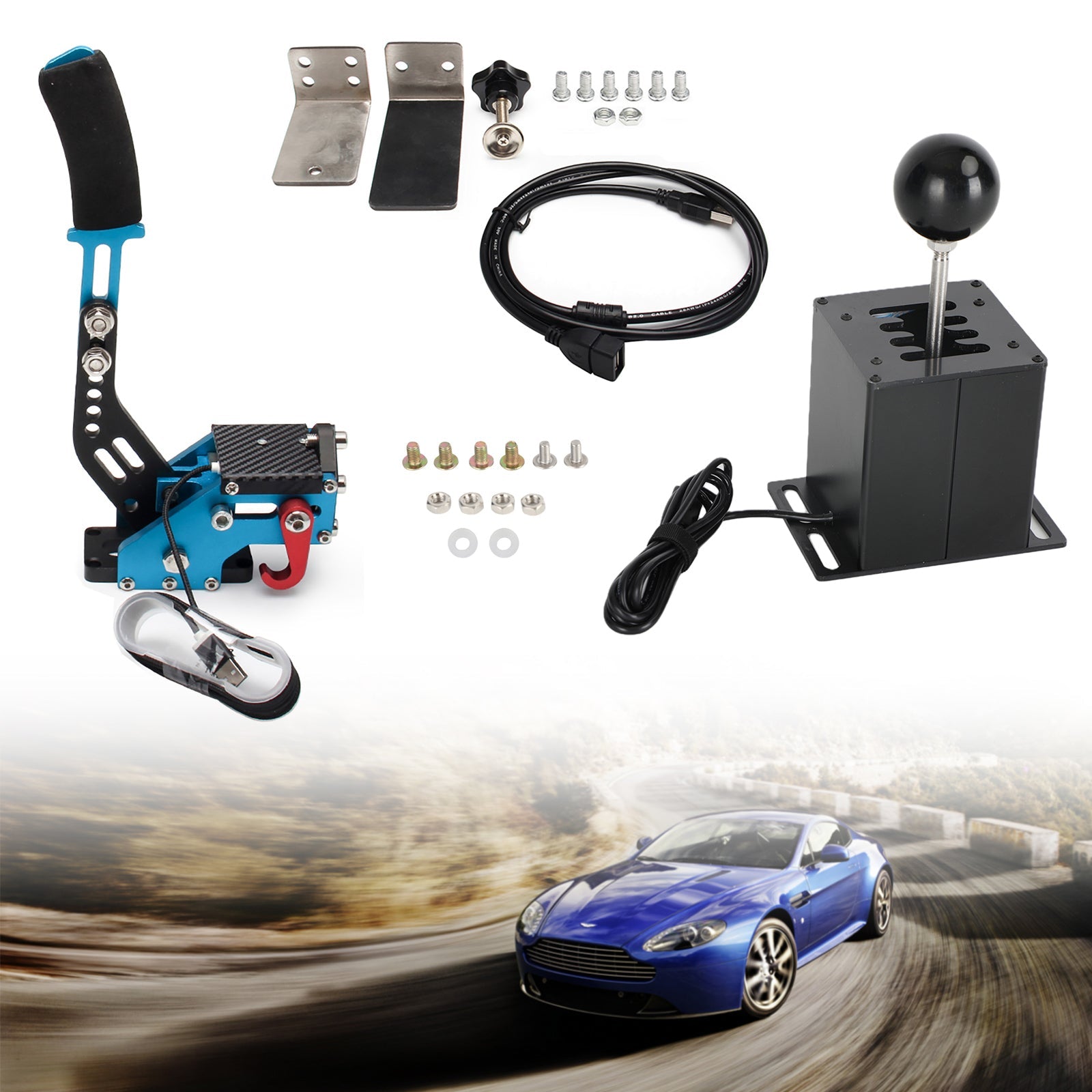 USB ručná brzda so svorkou a radom h pre Logitech G29 Racing